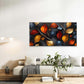 Colorful 3D Leaf Pattern Wall Art Canvas Office Home Room Framed 80x45cm