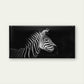 Close-Up of a Zebra Head Wall Art Canvas Office Home Room Framed 80x45cm