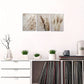 3pcs Bohemian Beige Flowers Dandelion, Reed, Wheat Metal Print Ready to Hang Art