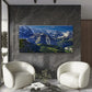 Swiss Alps Mountain View Wall Art Canvas Office Home Room Framed 120x60cm