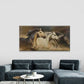 Wild Horses Running In Desert Wall Art Canvas Office Home Room Framed 120x60cm