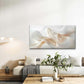Abstract Flowing White Shapes Wall Art Canvas Office Home Room Framed 120x60cm