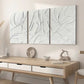 3pcs Modern Style Pure Color Abstract Geometric Art Off White Wall Art Set Canvas Framed 40x60cm - High Quality Print 100% Australian Made Wall Canvas Ready to Hang