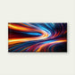 Spectrum Flashes Coloured Light Wall Art Canvas Office Home Room Framed 120x60cm