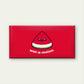 Bold Red Melon Cartoon Wall Art Canvas Office Home Room Framed 80x45cm