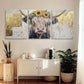 3pcs  Highland Cow with Sunflowers Vibrant Watercolor Metal Print Ready to Hang Art