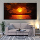 Golden Sunset on Red Sea Wall Art wall canvas office home room framed 120x60cm