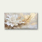 Elegant White Flower Wall Art Canvas Office Home Room Framed 120x60cm