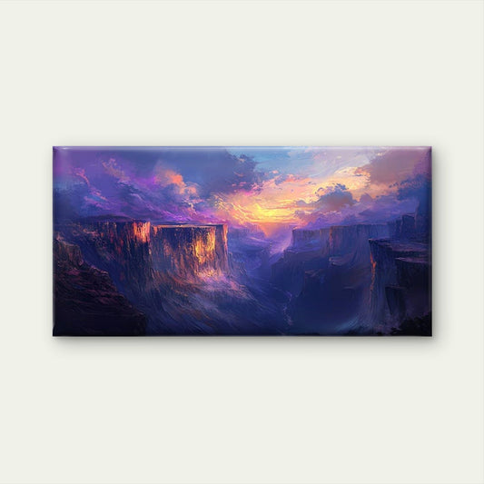 Featuring a Sunset Landscape Wall Art Canvas Office Home Room Framed 80x45cm