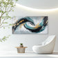 Dynamic Wave Decor Wall Art Canvas Office Home Room Framed 80x45cm
