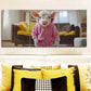 3pcs Pink baby calf Metal Print Ready to Hang Art