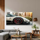 White Pagani Zonda Cinque View Wall Art Canvas Office Home Room Framed 80x45cm