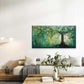 Abstract Tree with Green Leaves Wall Art Canvas Office Home Room Framed 120x60cm