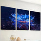 3pcs Modern Style Fashion Fantasy Abstract Water Art Splash Wall Art Set Canvas Framed 40x60cm - High Quality Print 100% Australian Made Wall Canvas Ready to Hang