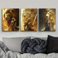 3pcs Knight in Armor Design Metal Print Ready to Hang Art