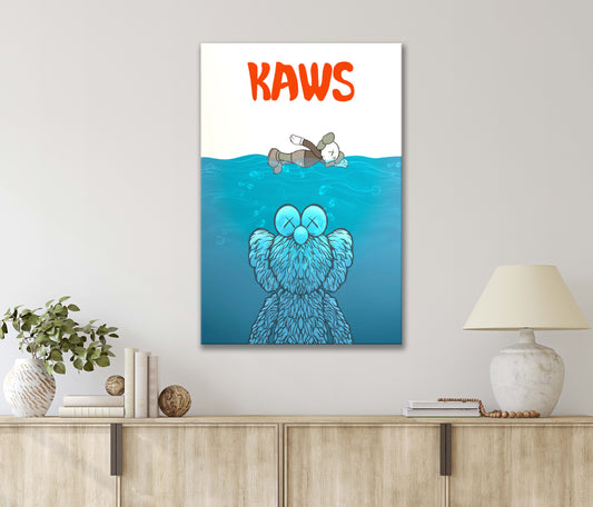 Comic Cartoon Character Dive into The Ocean Adventure Print 100% Australian Made 40x60cm Stretched Canvas Ready to Hang