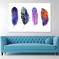 Colorful Feathers Abstract Painting Print 100% Australian Made Stretched Canvas Ready to Hang - BO-120