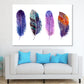 Colorful Feathers Abstract Painting Print 100% Australian Made Stretched Canvas Ready to Hang - BO-120