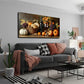 Autumn Harvest Modern Minimalist Wall Art Canvas Office Home Room Framed 120x60cm