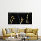 Vibrant Liquid Motion Wall Art Canvas Office Home Room Framed 120x60cm