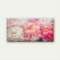 Pink White Peony Floral Wall Art Canvas Office Home Room Framed 80x45cm
