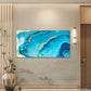 Golden Waves Deep Sea Wall Art Canvas Office Home Room Framed 120x60cm