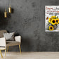 Sunflower Vase with Butterflies Quote Print 100% Australian Made 40x60cm Stretched Canvas Ready to Hang