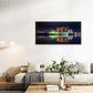 Cityscape Night Singapore Wall Art Canvas Office Home Room Framed 120x60cm