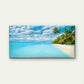 Maldives Blue Ocean Beach Wall Art Canvas Office Home Room Framed 120x60cm