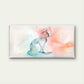 Watercolor Cat Abstract Wall Art Canvas Office Home Room Framed 80x45cm