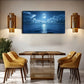 Full Moon Over Vintage Ocean Wall Art Canvas Office Home Room Framed 120x60cm