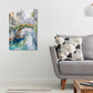 Peaceful Scene of a Gondola on a Canal Print 100% Australian Made 40x60cm Stretched Canvas Ready to Hang