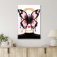 A Butterfly With Dripping Paint Over A Woman's Face Print 100% Australian Made 40x60cm Stretched Canvas Ready to Hang