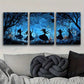 3pcs Forest Spirit Metal Print Ready to Hang Art