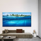 Deep Underwater Abstract Wall Art Canvas Office Home Room Framed 120x60cm
