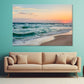 Pink Sunset on The Beach Print 100% Australian Made Stretched Canvas Ready to Hang - BC-123