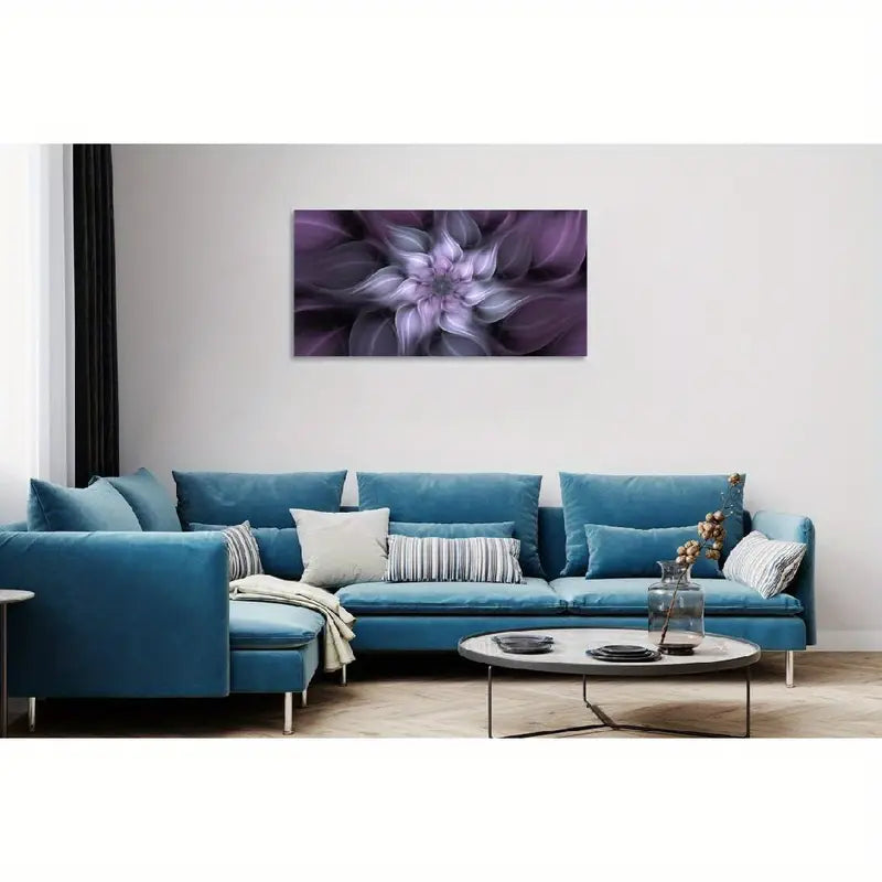 Bauhinia Chinese Redbud Purple Flower Botanical Wall Art canvas office home room framed 120x60cm