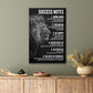 Motivation Poster Lion, Black And White Print 100% Australian Made 40x60cm Stretched Canvas Ready to Hang