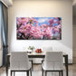 Japan Spring Floral Landscape Wall Art Canvas Office Home Room Framed 80x45cm