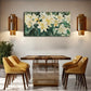Multiple Blooming Light Yellow Wall Art Canvas Office Home Room Framed 120x60cm