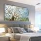 Modern Abstract Blossoming Plum Tree Wall Art canvas office home room framed 120x60cm