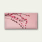 Pink Flowers Branch Wall Art Canvas Office Home Room Framed 120x60cm