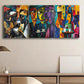 3pcs Abstract Coffee Drinking Scenes Metal Print Ready to Hang Art