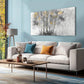 Grey & Golden Abstract Nature Wall Art canvas office home room framed 120x60cm
