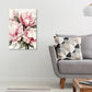 Painting Of Beautiful Pink Flowers Print 100% Australian Made 40x60cm Stretched Canvas Ready to Hang