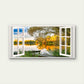 Autumn Gold Lake Reflection Wall Art Canvas Office Home Room Framed 120x60cm