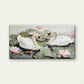 Lotus Swan Vintage-Style Wall Art Canvas Office Home Room Framed 120x60cm