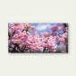 Japan Spring Floral Landscape Wall Art Canvas Office Home Room Framed 80x45cm
