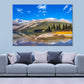 Rocky Mountains & Glacial Lake Scenery Print 100% Australian Made Stretched Canvas Ready to Hang - NT-125