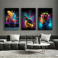 3pcs Explosive Creative Fruit Fantasy Metal Print Ready to Hang Art
